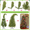 Syhood 9FT Whimsical Bendable Artificial Christmas Tree with Ornaments and Bag Green