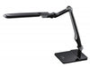 Catalina Lighting Tensor 22.13" LED Adjustable Desk Lamp & Clamp 2pc Set, Black