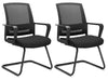 Clatina Merida Office Guest Chair Lumbar Support Mesh Conference Room Set of 2