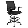 CLATINA Mario Drafting Chair - Tall Office Mesh Chair with Adjustable Foot Black