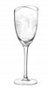Qualia Glass Orchard 14 oz Goblet Crystal Clear Set of 4