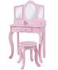 Teamson Girl's Fashion Pink Vanity Table & Stool Set
