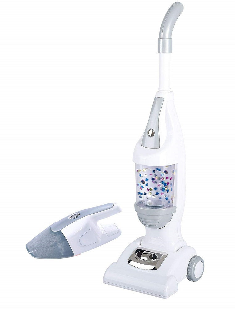 PlayGo My Light Up Vacuum Cleaner with Light Up Hand Vac, White/Gray