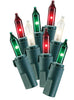 Philips 100 Mini Lights Red/Green/White
