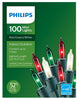 Philips 100 Mini Lights Red/Green/White