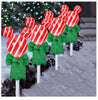 Gemmy 2FT Tall 4-Piece Disney Mickey Ears Color Changing Pathway Markers Outdoor Holiday Decoration