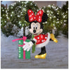 Minnie Mouse Lighted Tinsel Yard Sculpture with White Incandescent Lights