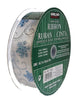 Kirkland Signature Wire Edged Elegant Snowflake Ribbon 50 yards x 1.5 inches
