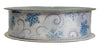 Kirkland Signature Wire Edged Elegant Snowflake Ribbon 50 yards x 1.5 inches