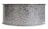 Kirkland Wire Edged Metallic Mesh Silver Sequin and Glitter Ribbon 50 yd x 2.5 in