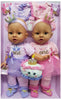 Celebrating Twins 15" Little Twincess Twins with Brown Eyes Turn One