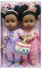 Celebrating Twins 15" Little Twincess African American Twins Turn One