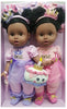 Celebrating Twins 15" Little Twincess African American Twins Turn One