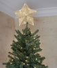 16" Pre-Lit Decorative LED Tree Topper, 5-Point Star (Gold)