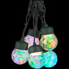 LED LightShow 8-Light Multi-Color Projection Round Light String with Clips