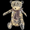 LightShow Frozen Fire Silver Vines Teddy Bear, 2 Feet