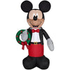Gemmy Inflatable 6 foot Mickey Mouse with Wreath Indoor Outdoor Christmas Decoration Disney Holiday