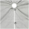 Christmas Tree Skirt with Adjustable Feature 66-60 inches Silver Deer