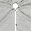 Christmas Tree Skirt with Adjustable Feature 66-60 inches Silver Deer