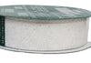 Kirkland Wire Edged Metallic White Glitter Mesh Ribbon 50 yard X 1.5 inches