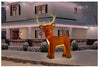 10.5 ft Pre-Lit LED Giant-Sized Fuzzy Standing Reindeer Christmas Inflatable