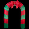 Home Accents Holiday Inflatable Archway Red Green Striped with Bow Lighted