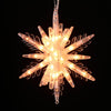 GE 10.75 in. 108-Light 3D Hanging Star with Clear Random Sparkle Lights, 3-pc