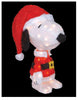 Peanuts 18 in. LED 3D Pre-Lit Snoopy in Santa Suit Yard Art