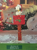 Peanuts Yard Art Snoopy Woodstock on Mailbox with Christmas Tree