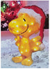 Peanuts Pre-Lit Yard At 18 inches Tall Woodstock with Santa Hat