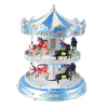 Home Accents Holiday LED Musical Revolving Carousel 2 Tiers with Horses Plays 8 Songs