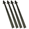Crown Bolt Premium Style Decorative Garage Door Hinges, Black (4-Pack)
