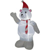 Home Accents 6.50 ft Pre lit Inflatable Polar Bear Airblown Christmas Display