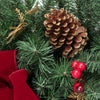 Home Accents Holiday Burgundy Poinsettia 17ft Decorated Unlit Garland