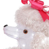 Home Accents Holiday 42 inch Christmas Cool White LED Poodle with Presents
