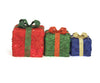 Home Accents Holiday LED Lighted Sisal Gift Boxes (Set of 3)