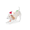 Home Acents Holiday 25.5 in. Warm White LED PVC Dog with Holiday Bulbs