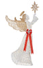Polar Wishes 72 in. Life Size Christmas Angel Yard Decoration with LED Lights
