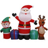 Home Accents Holiday 6.5FT LED Santa and Friends Airblown Inflatable