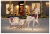 Home Accents Holiday 5 FT Polar Wishes Motion LED Reindeer and Sleigh