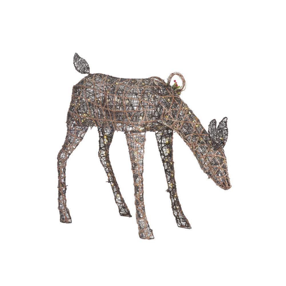Home Accents Holiday 3.5 ft Meadow Frost ANIMATED LED Brown Doe My