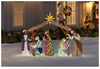 Home Accents Holiday 6FT Toasty Tinsel LED Nativity Scene