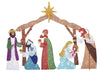 Home Accents Holiday 6FT Toasty Tinsel LED Nativity Scene
