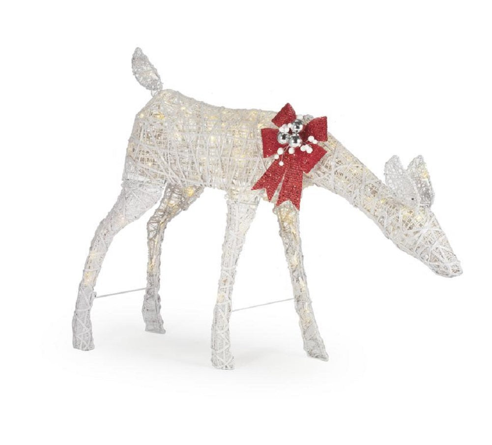 Home Accents Holiday 3.5 ft Polar Wishes LED Doe with Bow