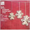 Home Accents Holiday 10-inch Incandescent Snowflake Lights 3-Pack (Clear)
