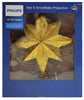 Philips 13-inch Star and Snowflake Projection Lit Tree Topper Gold