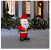 Holiday Living 4 FT Lighted Airblown Waving Santa Christmas Inflatable