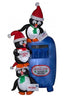 Holiday Living 6-ft Penguins with North Pole Express Mailbox Christmas Inflatable