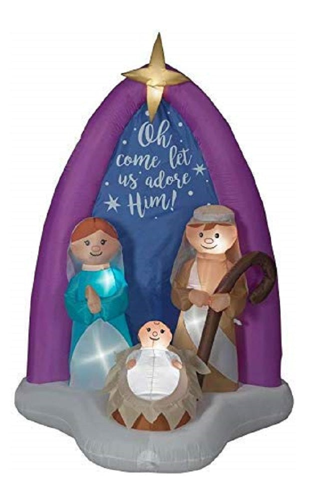 Holiday Living 6 ft Airblown Nativity Scene Inflatable
