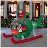 Holiday Living Animated Airblown 9 FT Helicopter Penguins Inflatable